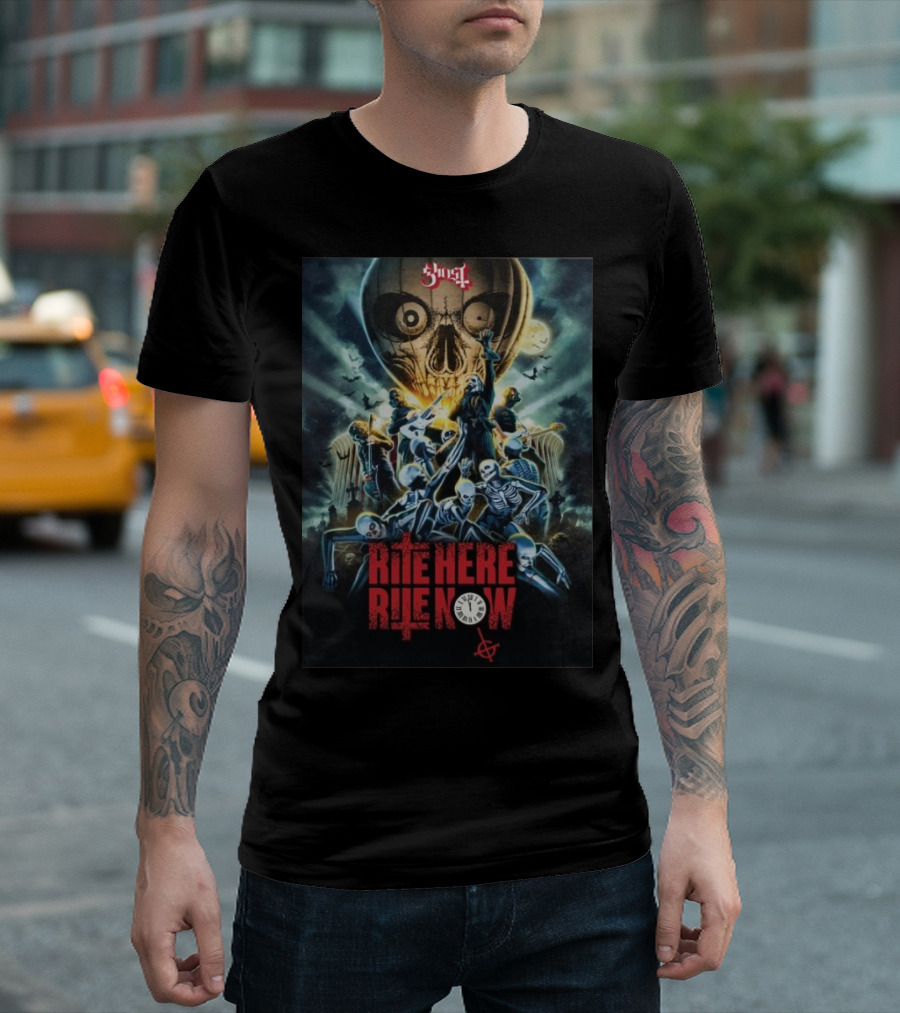 Ghost RITE HERE RITE NOW Skeletal Scene 6th December T-Shirt