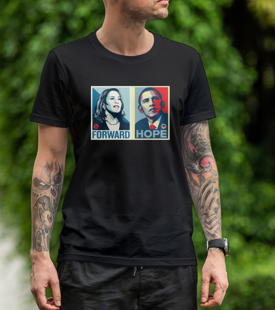 Kamala Harris Forward Barack Obama Hope Iconic Styles T-Shirt
