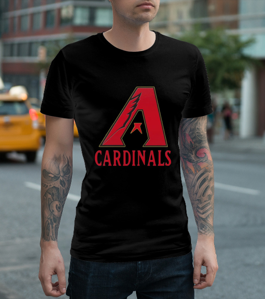 Arizona Cardinals Diamondbacks Mashup NFL MLB T-Shirt