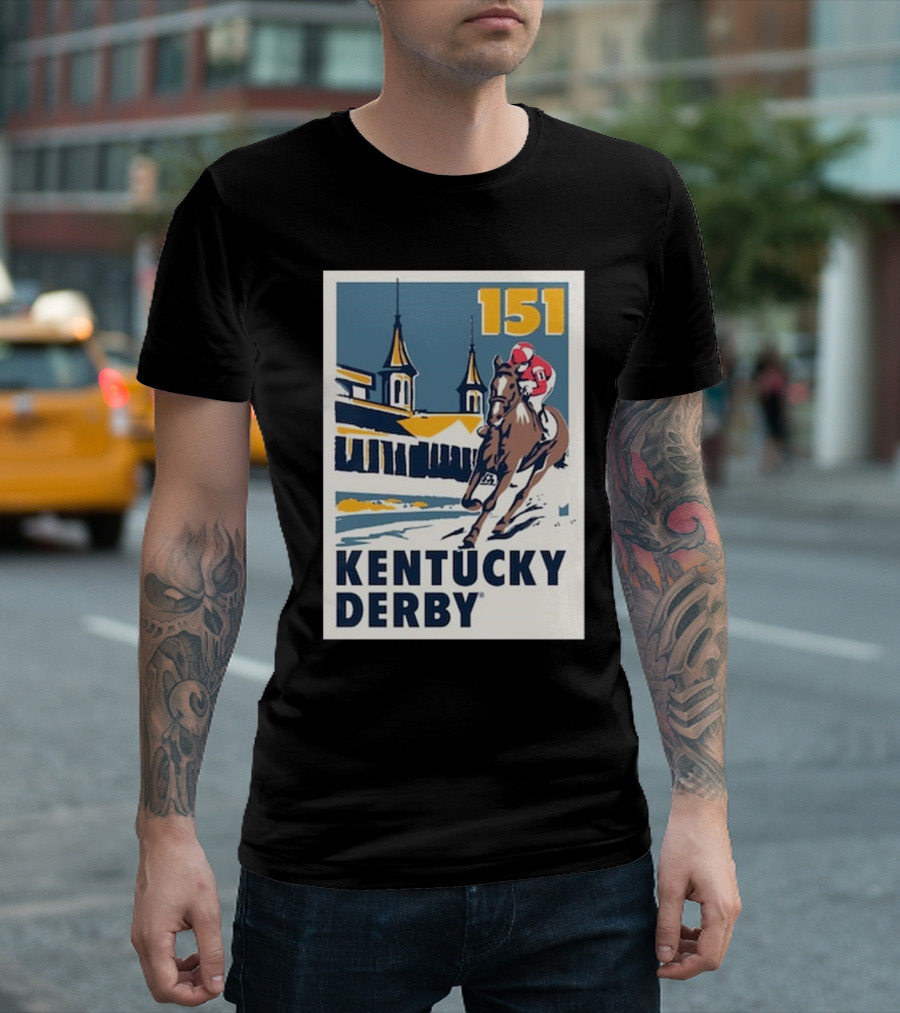 Kentucky Derby 151 Ahead Horse Racing T-Shirt