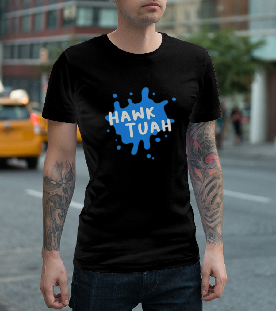 Hawk Tuah Donut Operator Silly Geese Splatter T-Shirt