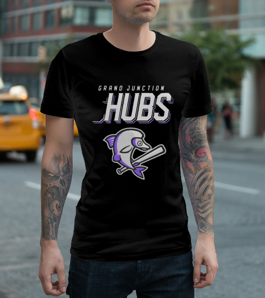 Grand Junction Hubs Baseball Dolphin T-Shirt