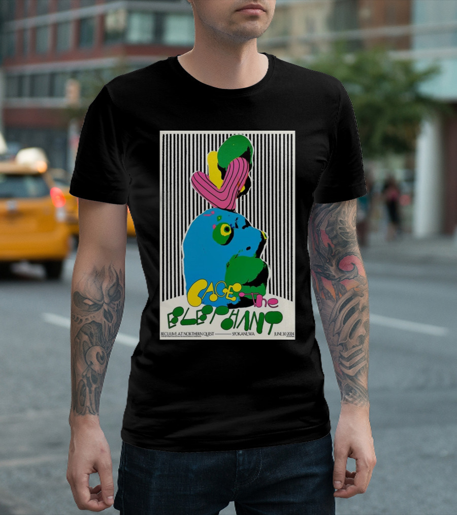 Cage The Elephant Live at Northern Quest Spokane WA June 30 T-Shirt