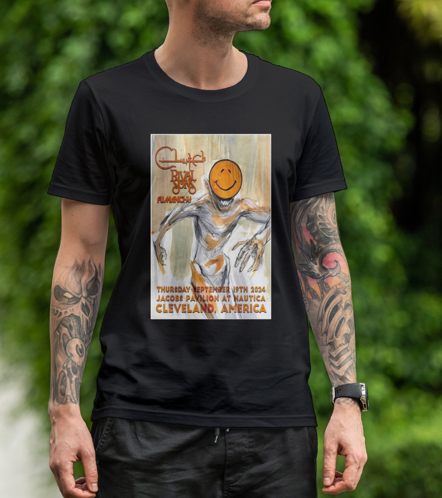 Clutch Rival Sons Fu Manchu Jacobs Pavilion Cleveland America September 19th T-Shirt