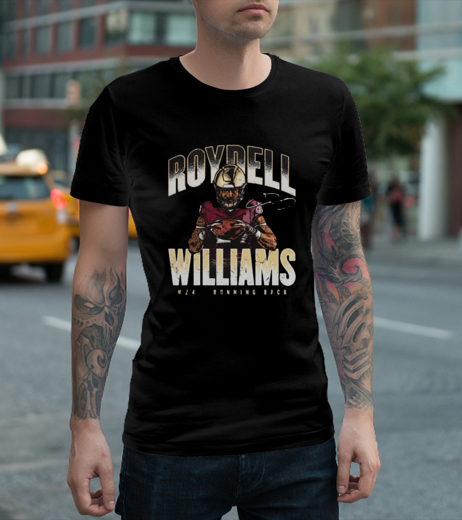 Roydell Williams #24 Running Back Vintage Football T-Shirt