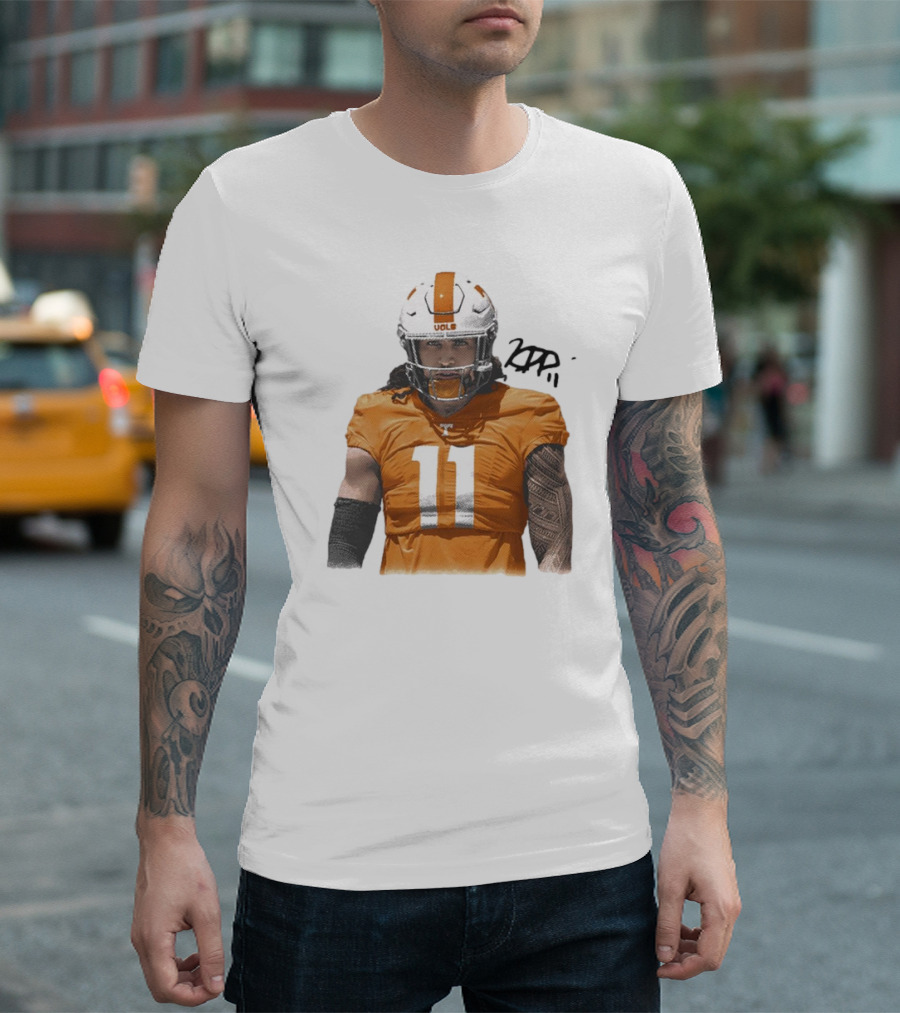 Keenan Pili Tennessee Vols NCAA Football Number 11 T-Shirt