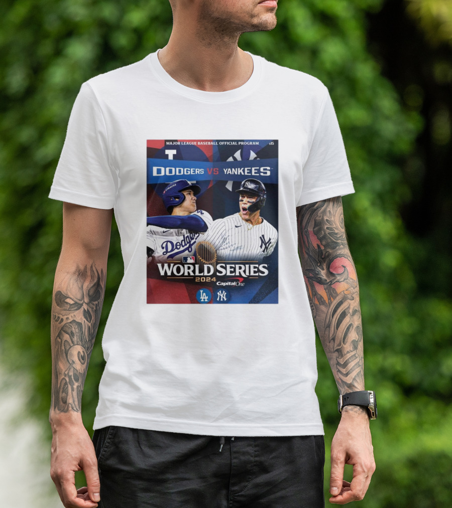 Major League Baseball Official Program Dodgers Vs Yankees World Series T-Shirt