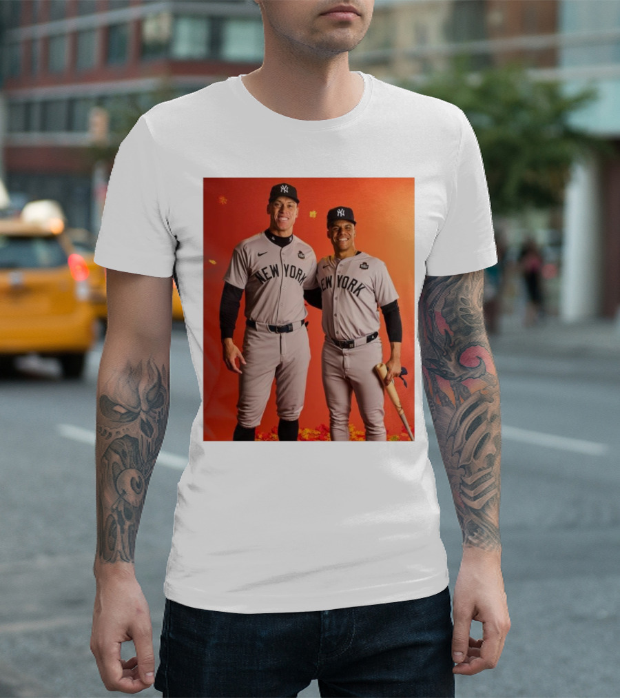 New York Yankees MLB Aaron Judge Juan Soto Yankees Game 1 World Series T-Shirt