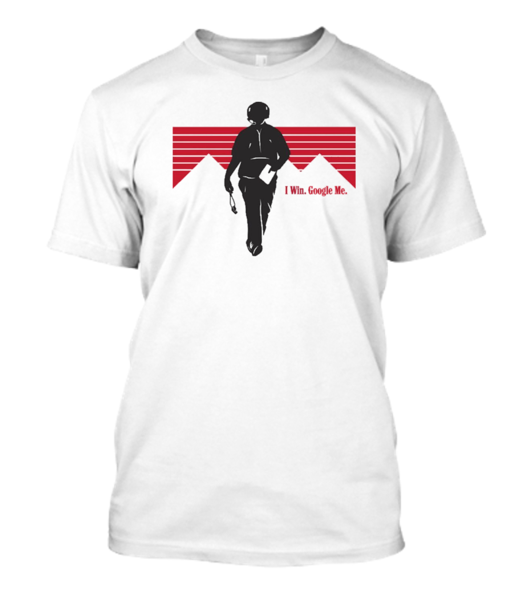 I Win Google Me 2024 Retro Headphones Stripes T-Shirt