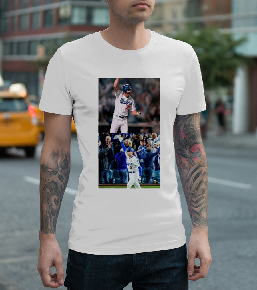 Never Pitch to an Injured Dodger in a World Series Kirk Gibson Freddie Freeman Dodgers Baseball T-Shirt