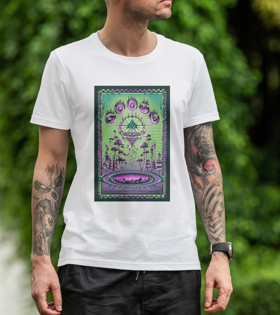 Goose Tour Avondale Brewing Company Birmingham AL Oct 26 2024 Poster Art Psychedelic Eye T-Shirt