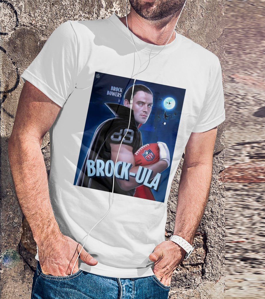BROCK BOWERS In BROCK-ULA NFL Football Vampire T-Shirt