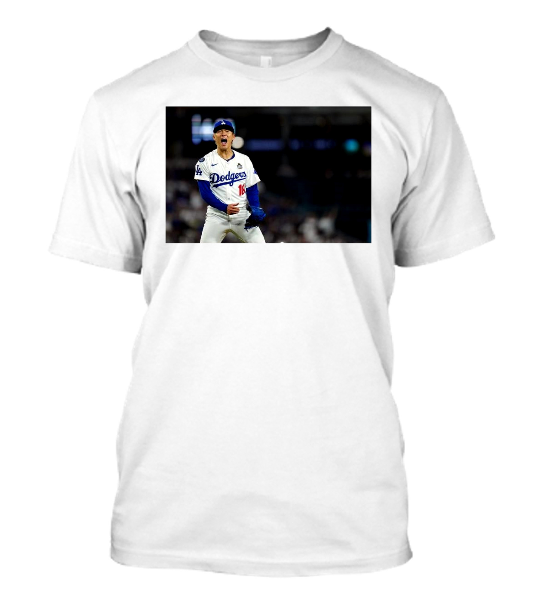 Los Angeles Dodgers Yoshinobu Yamamoto Dialed In World Series Excitement T-Shirt