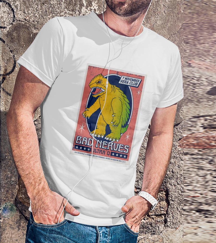 Bad Nerves Ultra Q Live In Groningen Vera Club November 7 T-Shirt