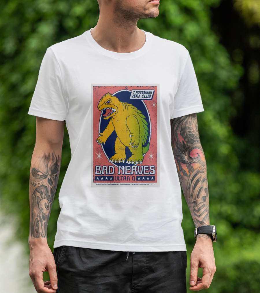 Bad Nerves Ultra Q Live In Groningen Vera Club November 7 T-Shirt