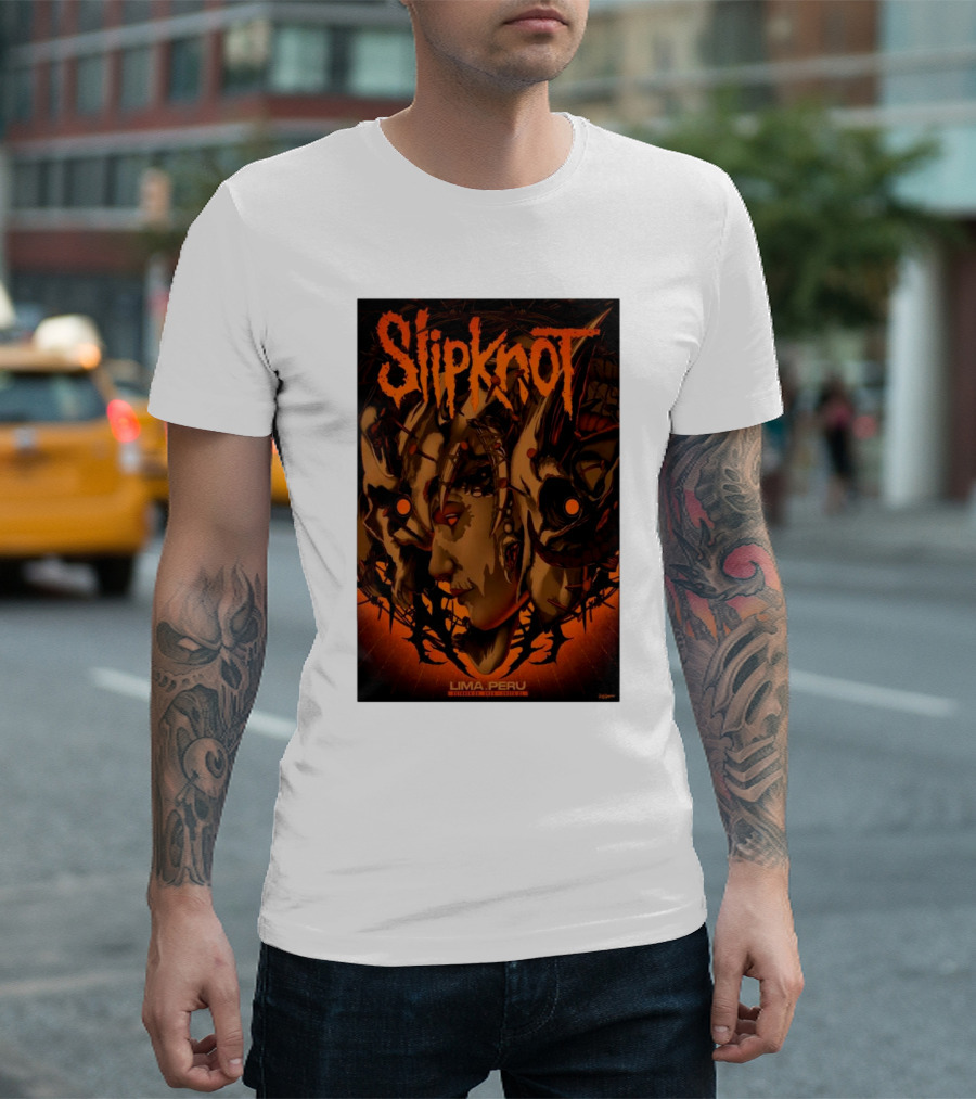 Slipknot October 28 2024 Lima Peru Costa 21 Event T-Shirt