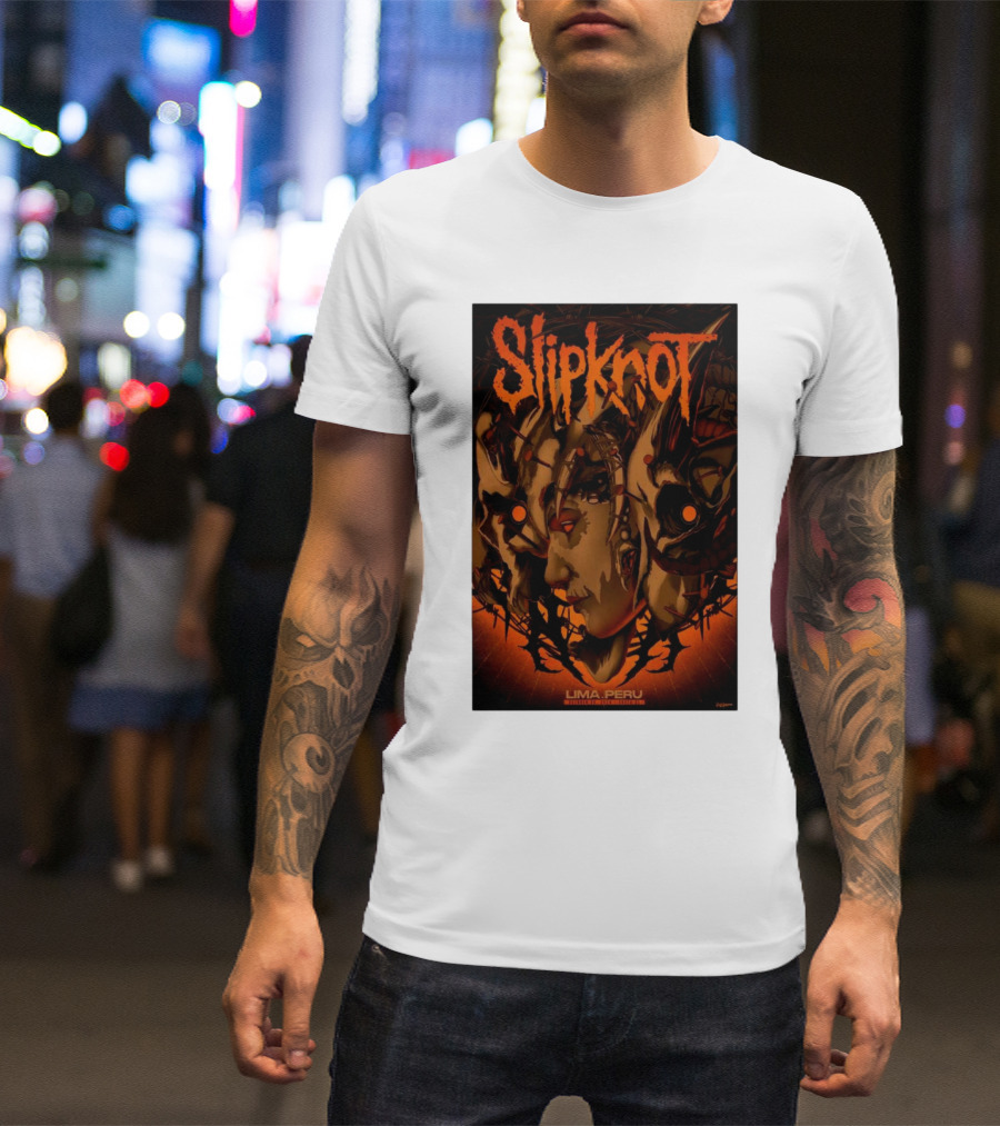 Slipknot October 28 2024 Lima Peru Costa 21 Event T-Shirt