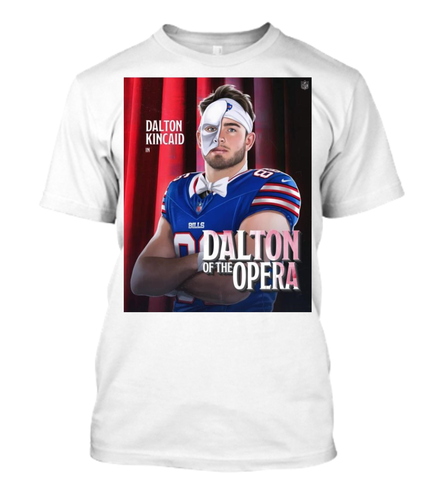 Dalton Kincaid In Dalton Of The Opera NFL Buffalo Bills Tight End Monsters T-Shirt