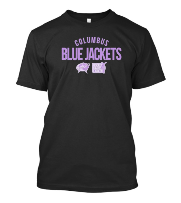 Columbus Blue Jackets Hockey Fights Cancer T-Shirt