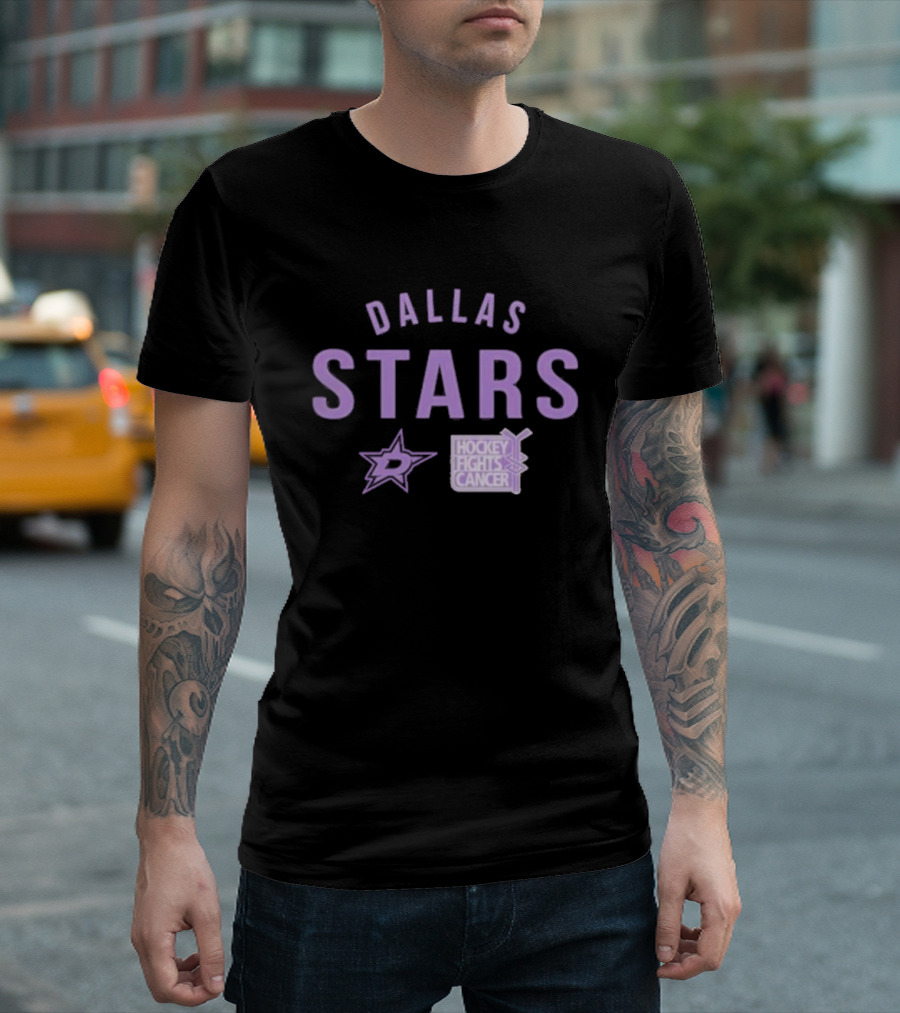 Dallas Stars Hockey Fights Cancer T-Shirt
