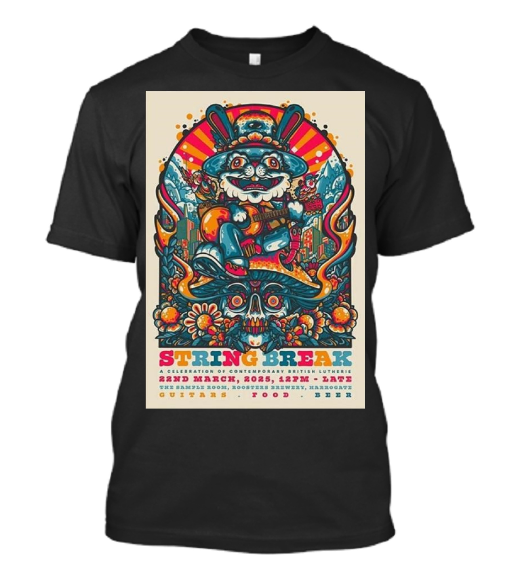 String Break 22 March 2025 Contemporary British Lutherie Harrogate Celebration Music Culture Food Beer T-Shirt