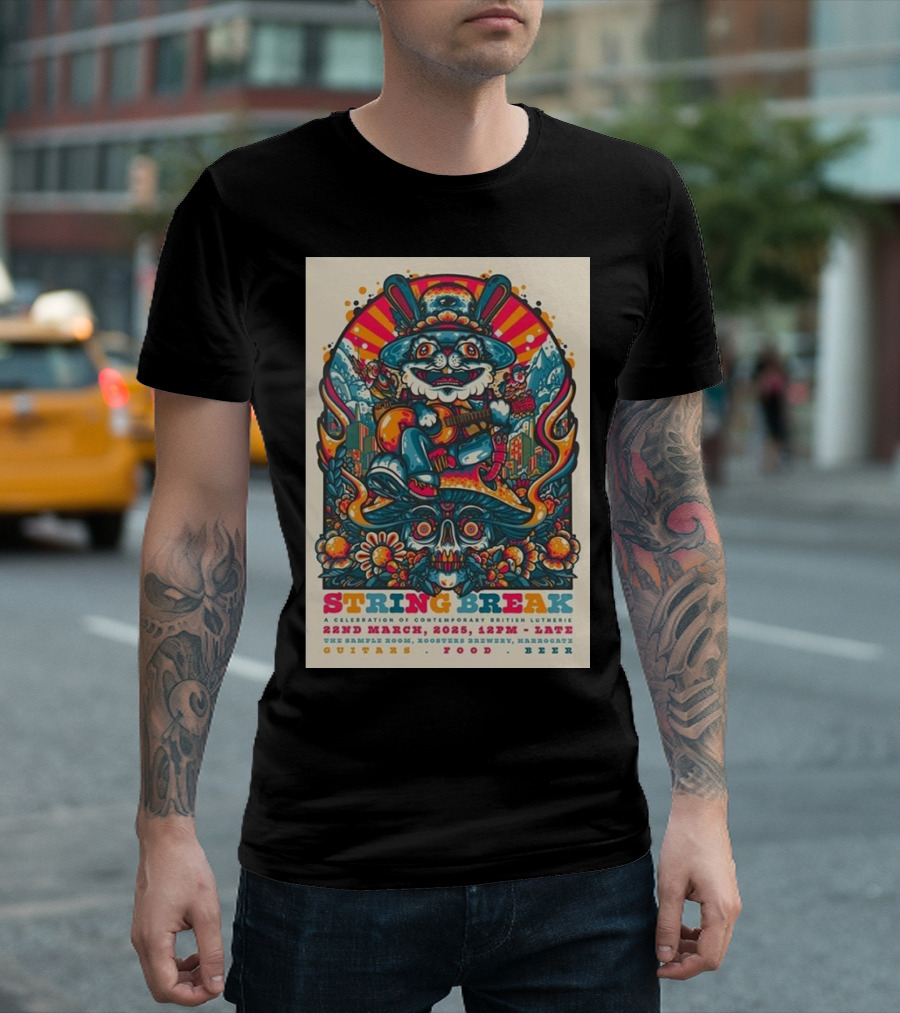 String Break 22 March 2025 Contemporary British Lutherie Harrogate Celebration Music Culture Food Beer T-Shirt