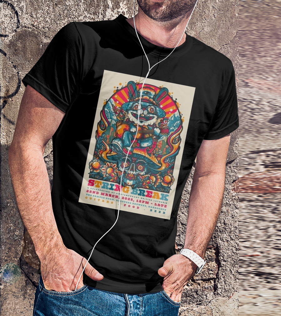 String Break 22 March 2025 Contemporary British Lutherie Harrogate Celebration Music Culture Food Beer T-Shirt