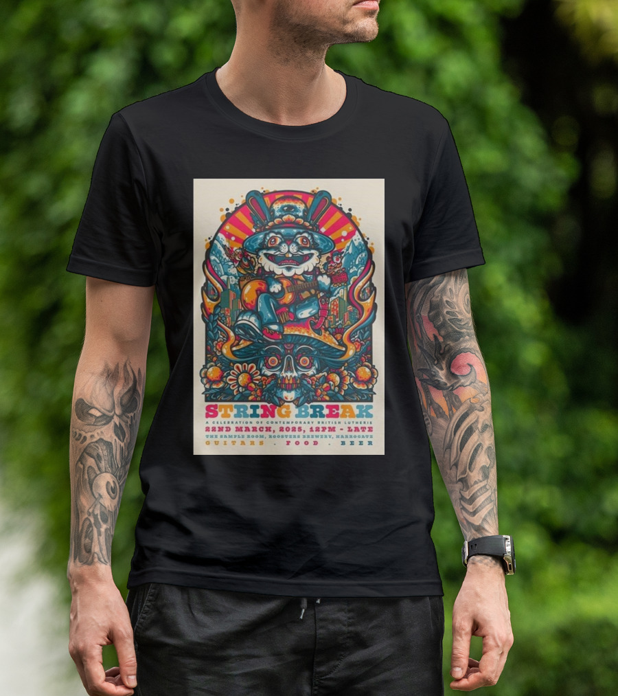 String Break 22 March 2025 Contemporary British Lutherie Harrogate Celebration Music Culture Food Beer T-Shirt