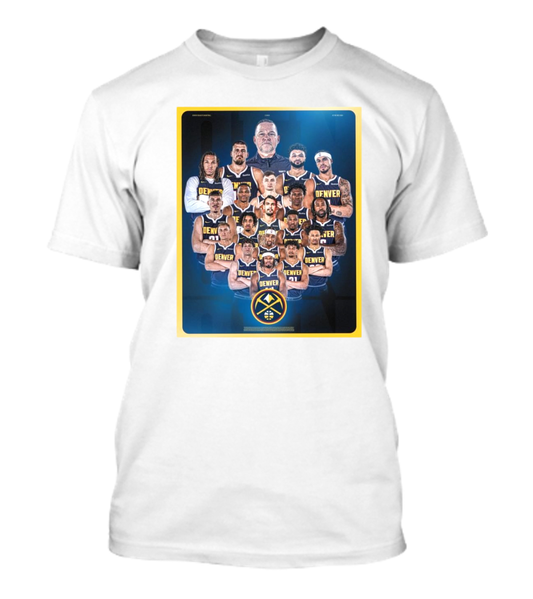 Denver Nuggets Team Portrait It All Starts Tonight T-Shirt