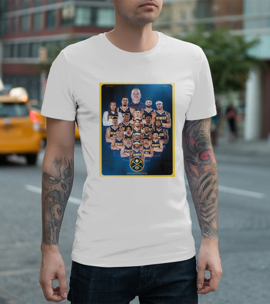 Denver Nuggets Team Portrait It All Starts Tonight T-Shirt