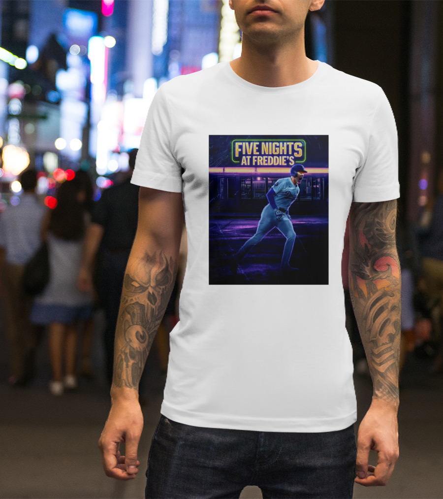 Five Nights At Freddie’s Los Angeles Dodgers Freddie Freeman T-Shirt