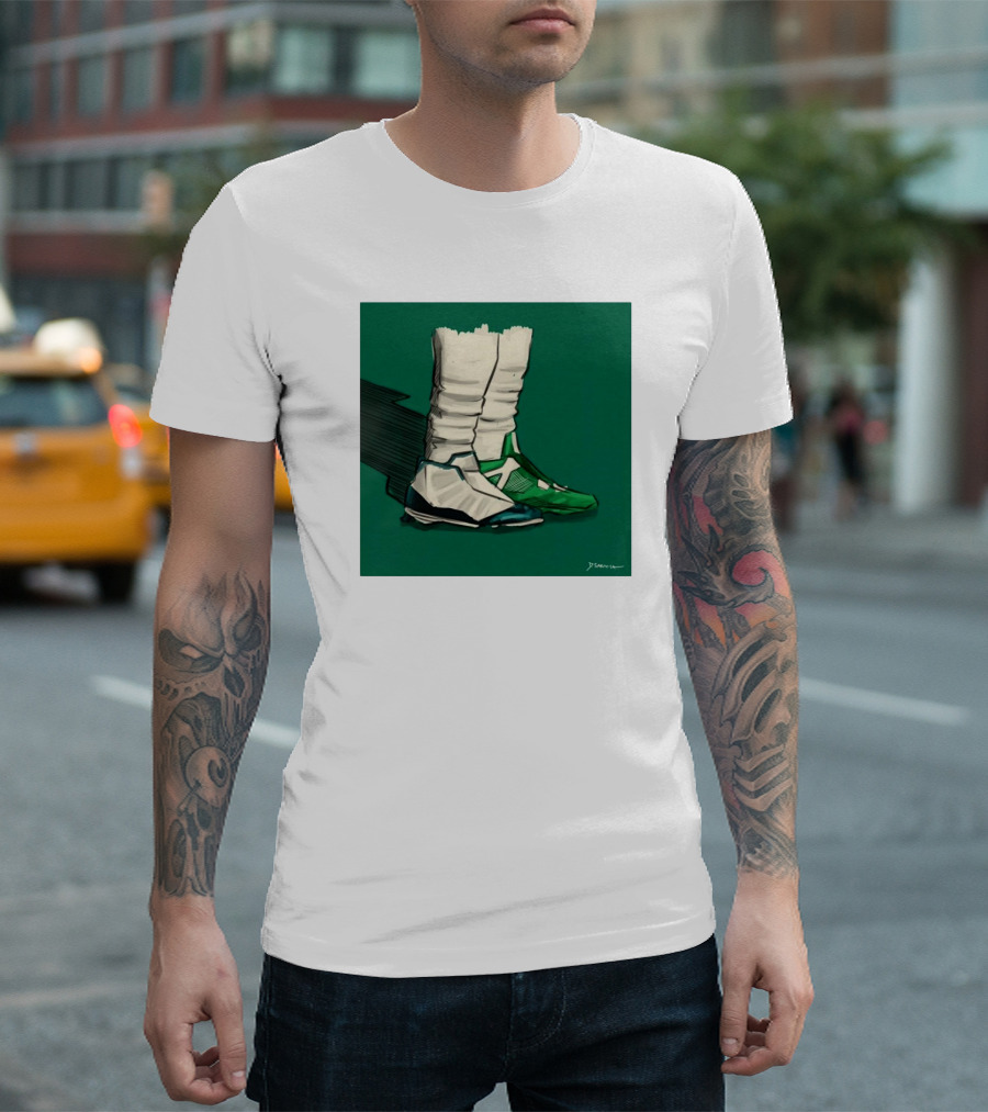Philadelphia Eagles Two-Shoes Hurts Artwork Jalen Hurts T-Shirt