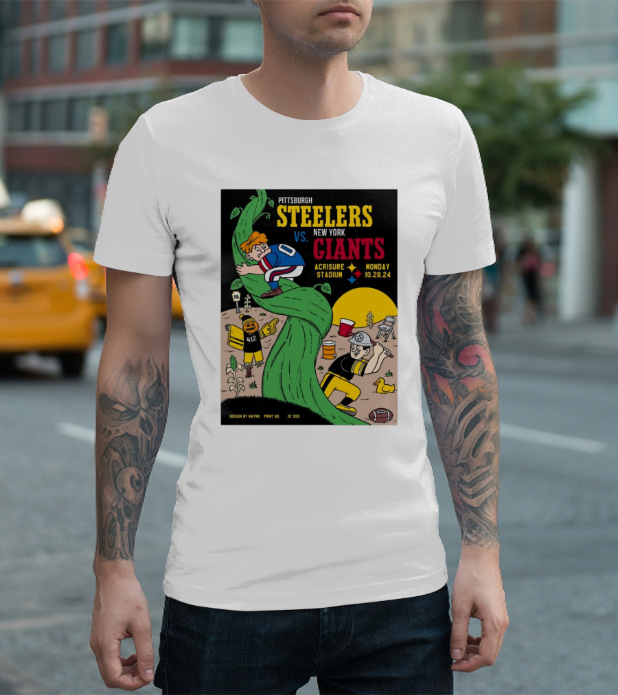 Pittsburgh Steelers Vs New York Giants Monday Gameday Acrisure Stadium 10.28.24 T-Shirt