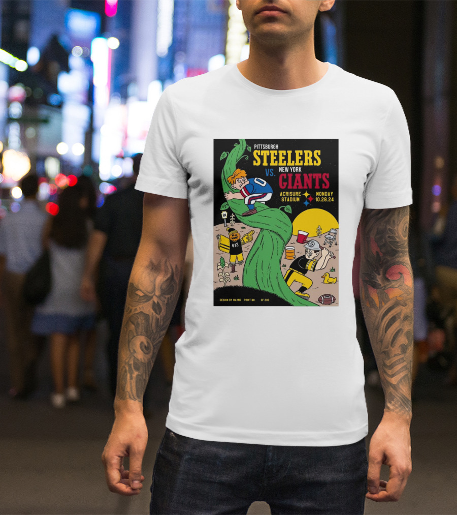 Pittsburgh Steelers Vs New York Giants Monday Gameday Acrisure Stadium 10.28.24 T-Shirt