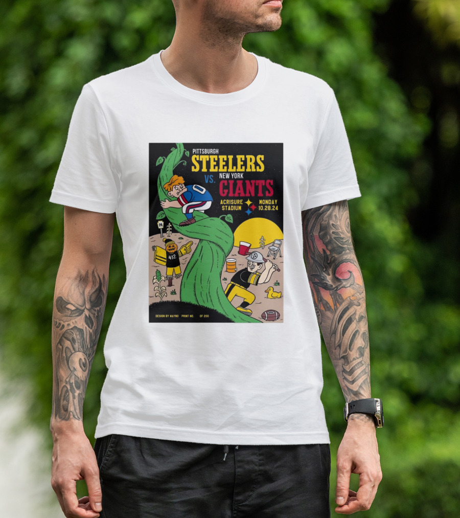 Pittsburgh Steelers Vs New York Giants Monday Gameday Acrisure Stadium 10.28.24 T-Shirt