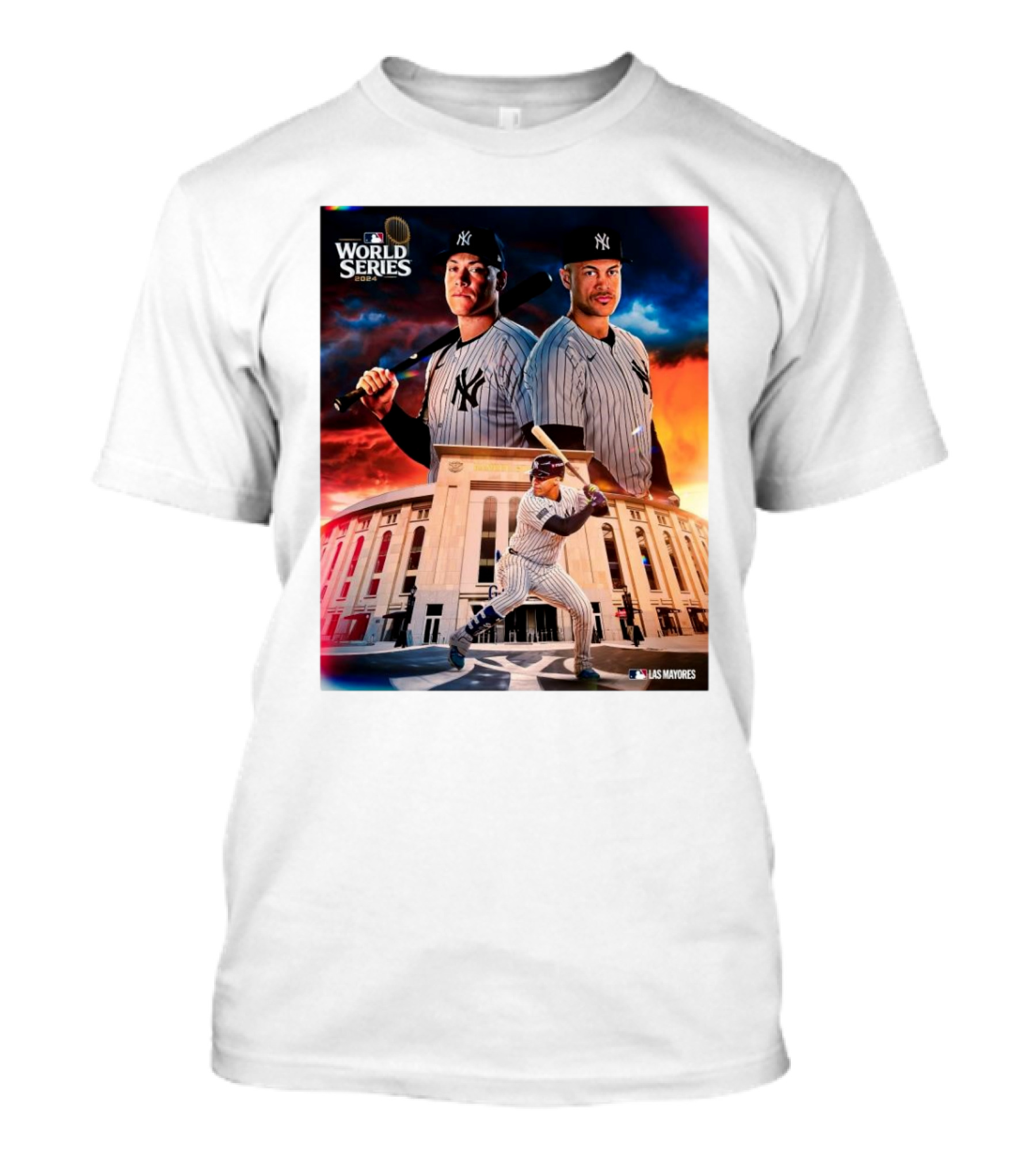 World Series 2024 Aaron Judge Giancarlo Stanton Yankees Bronx Las Mayores T-Shirt