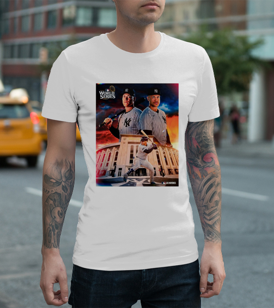 World Series 2024 Aaron Judge Giancarlo Stanton Yankees Bronx Las Mayores T-Shirt