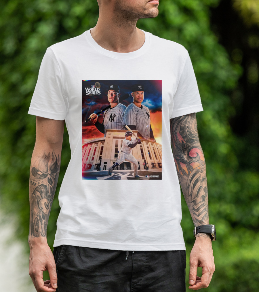 World Series 2024 Aaron Judge Giancarlo Stanton Yankees Bronx Las Mayores T-Shirt