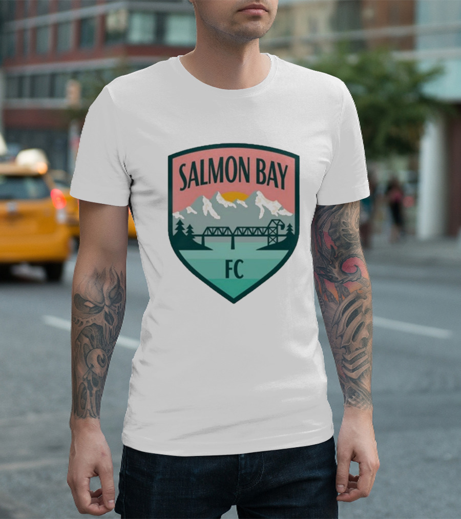 Ballard FC Salmon Bay FC Salmon Bay Mountain Bridge Vintage T-Shirt