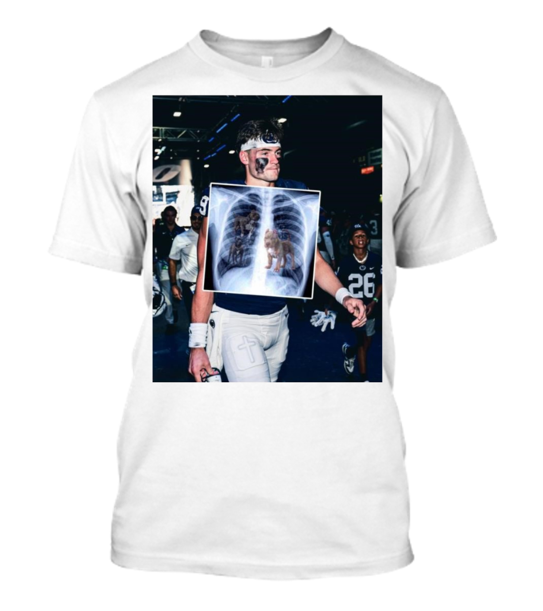 Penn State Football Beau Pribula X-Ray Lion Inside T-Shirt