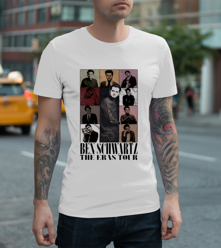 Ben Schwartz The Eras Tour Multi-Image Collage T-Shirt