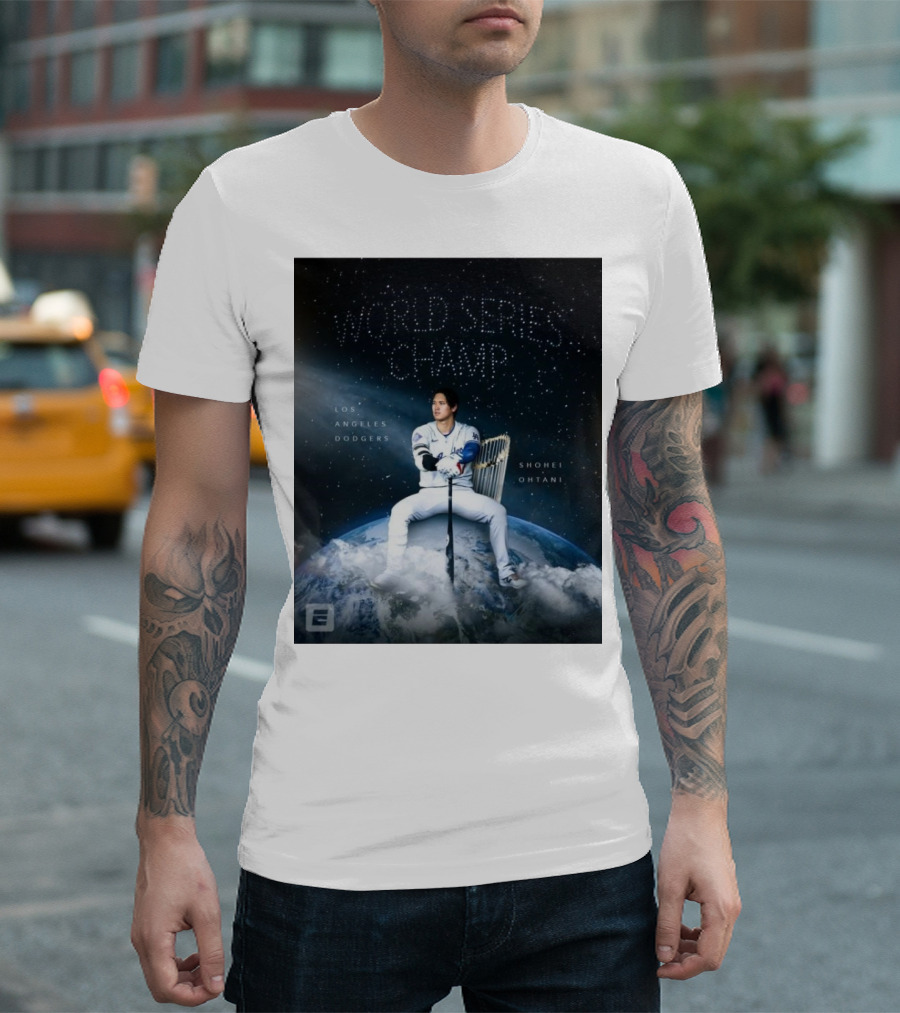 Los Angeles Dodgers Shohei Ohtani World Series Champ Sportscenter T-Shirt