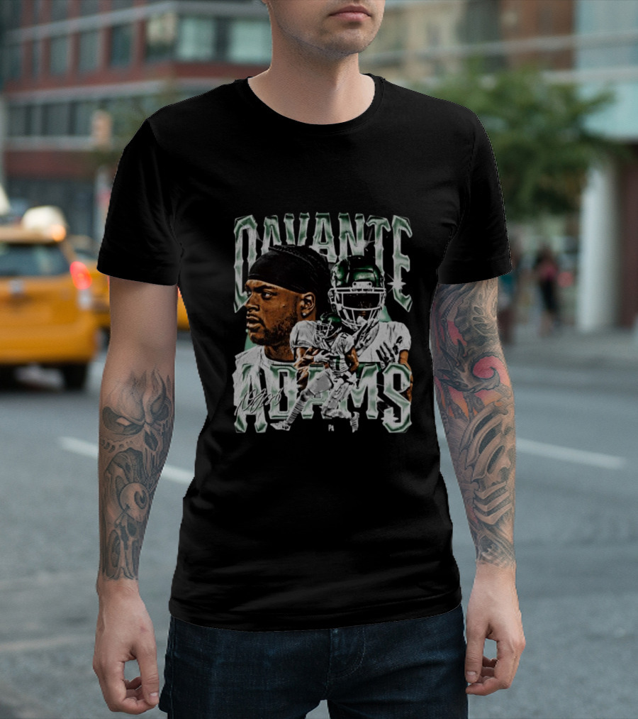 Davante Adams New York Jets Signature T-Shirt