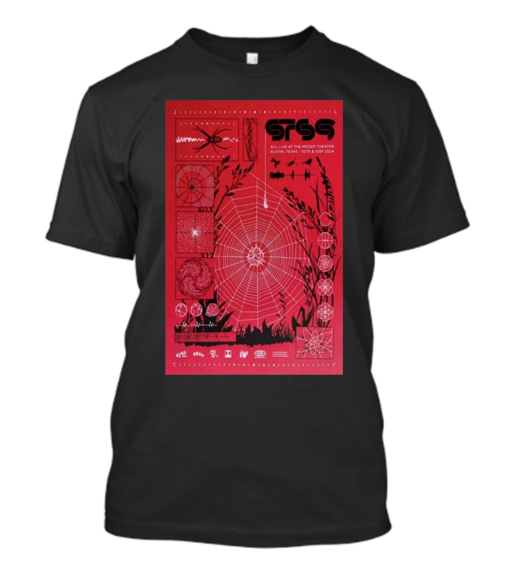 STS9 Live At The Moody Theater Austin Texas October 31-November 1 2024 Spiderweb T-Shirt