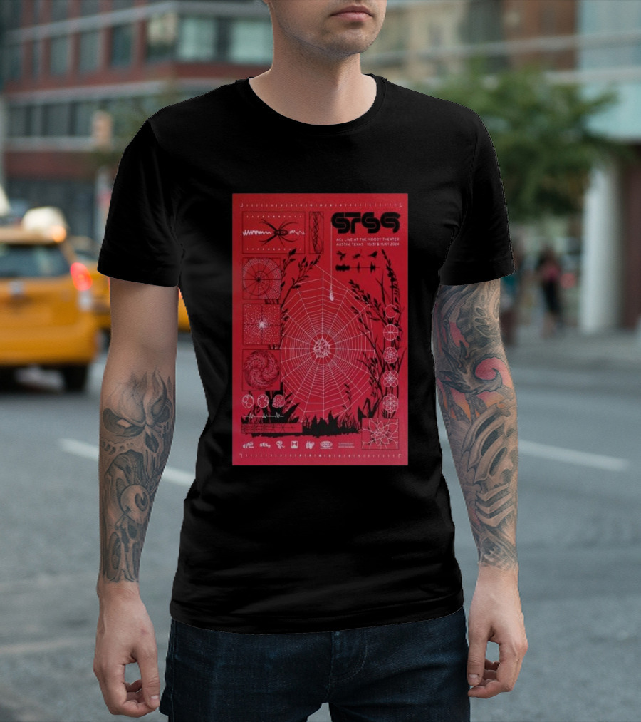STS9 Live At The Moody Theater Austin Texas October 31-November 1 2024 Spiderweb T-Shirt