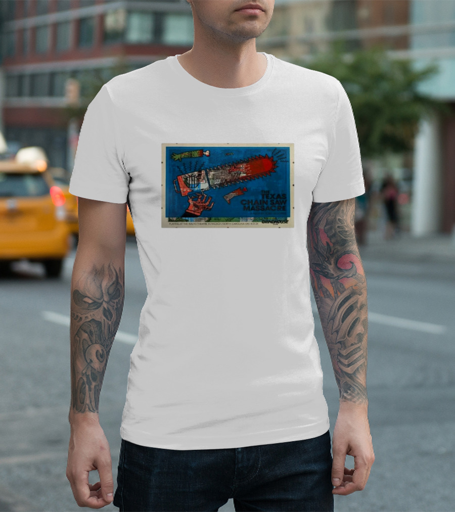The Texas Chainsaw Massacre Grindhouse Oct 31 2024 Rialto Theatre Raleigh NC T-Shirt