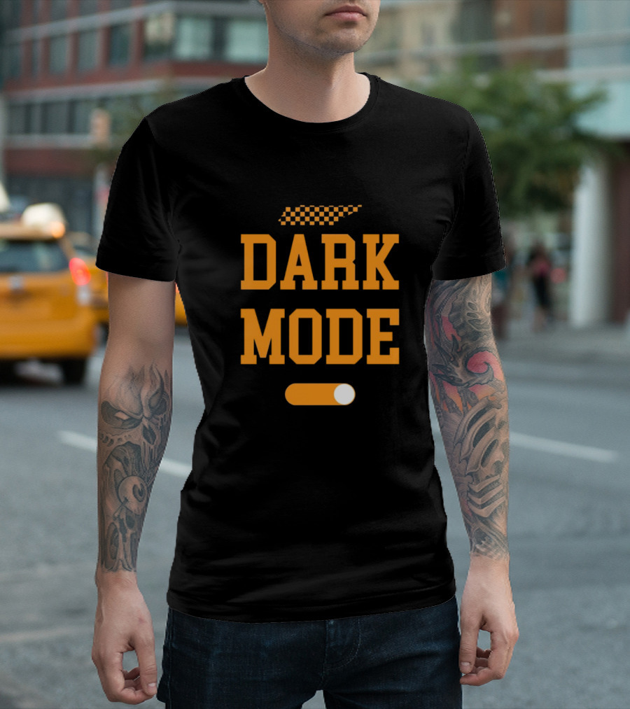 Tennessee Vols Dark Mode On Knoxtalgia Checkerboard T-Shirt