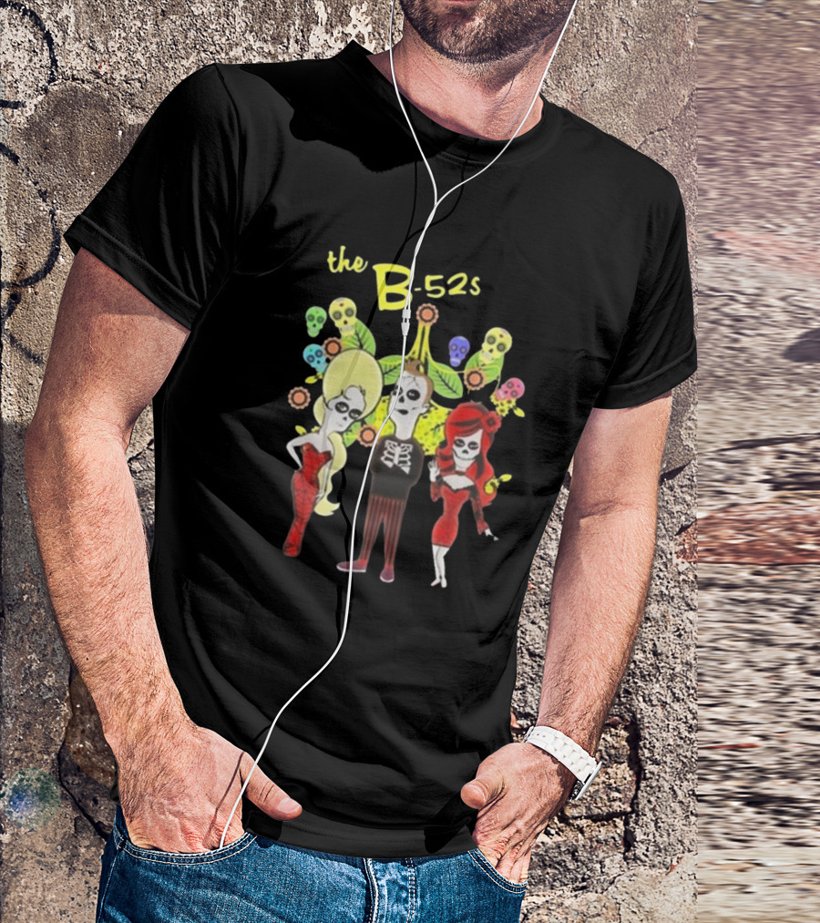 The B-52s Day Of The Dead Inspired Chicago Tour T-Shirt