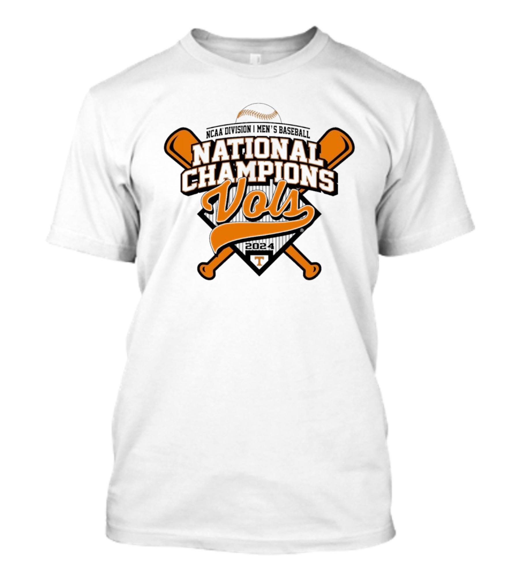 NCAA Division I Men's Baseball 2024 National Champions Vols Tennessee T-Shirt