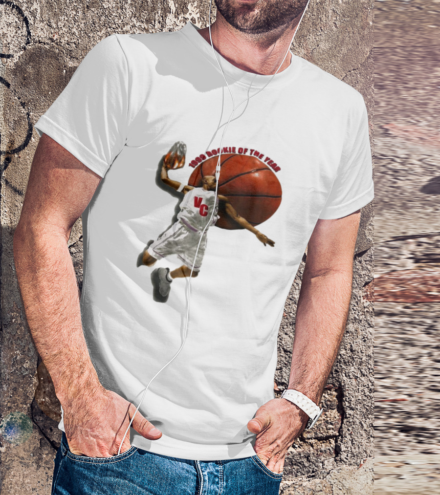 1999 Rookie Of The Year VC Toronto Raptors NBA Signature Vince Carter T-Shirt